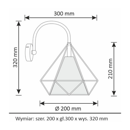 HIRA nástěnné svítidlo 1x E27 Black Gold GOLDLUX (Polux)