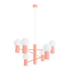 Lustr Závěsné svítidlo 6x G9 Hliník Peach Halo French Sky SL.1838 Sollux