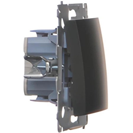 Spínač světel Jednopólový spínač černý DW1.01/49 KONTAKT SIMON