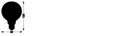 LED žárovka E27 8W = 50W 600lm CCT Stmívatelná SMART+ WiFi Filament Globe Ledvance