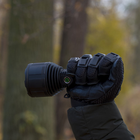 Taktická dobíjecí vojenská LED svítilna ruční USB XHP9090 3000lm krátká Pro VA0044 Vayox