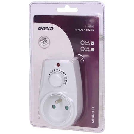 Stmívač se síťovou zásuvkou a uzemněním 280W regulátoru výkonu OR-AE-13114 ORNO