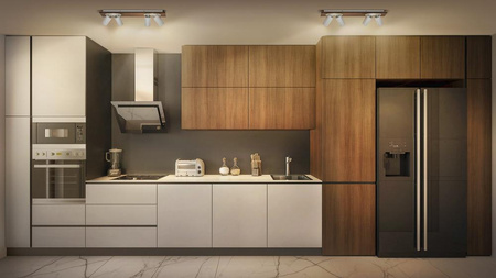 LED nástěnné stropní světlo LED reflektor 4-bodový dekorativní dřevo 13,6W GU10 bílý LEDVANCE