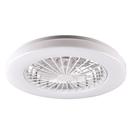 Stropní svítidlo LED Plafond s ventilátorem 48W 5300lm CCT 120° bílá Stmívatelné Libye Sanico Goldlux