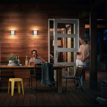 LED zahradní lampa nástěnná lampa PYTHON myGarden 6W 2700K IP44 antracit PHILIPS