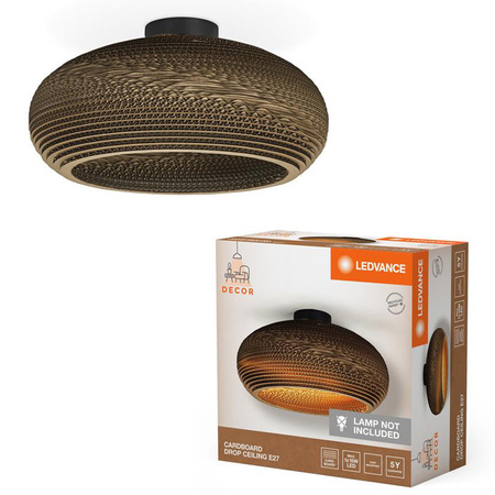 Dekorativní povrchová stropní lampa E27 kartonová hnědá dekorace Ledvance