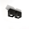 QUAD 2 2xGU10 Halogenové svítidlo pro povrchovou montáž Minimalistická černá SOLLUX