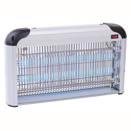 Stojací lampa proti hmyzu 30W 60m2 STŘÍBRNÁ IK02
