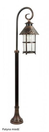 Venkovní zahradní lampa LANTERN E27 Toledo K 5002/2/R 116cm černá Su-Ma