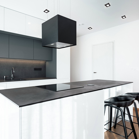 Zápustná montáž GU10 Halogenové zapuštěné bodové pletivo Black Square Kobi