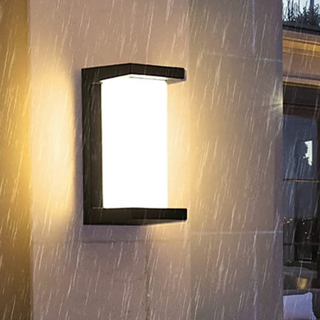 Zahradní lampa E27 HYDRA Nástěnná lampa Elevation Black