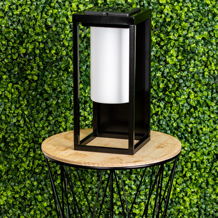 LED venkovní solární lampa zahradní stojící 3000K IP44 28.5cm soumrakový senzor