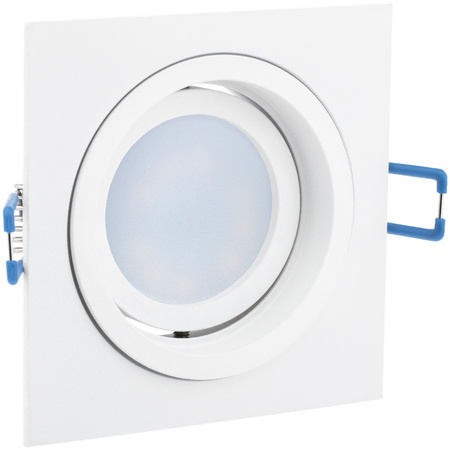 Svítidlo HALOGEN GU10 MR16 Square White CASSIO LUMILED + LED žárovka GU10 6W = 60W 580lm neutrální bílá