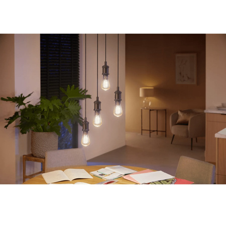 LED Edison E27 ST64 7W CCT PHILIPS HUE White & Ambiance Filament Bluetooth Zigbee žárovka