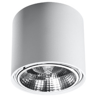 Svítidlo pro povrchovou montáž TIUBE GU10 ES111 Halogenové bodové svítidlo Tuba Round White SOLLUX