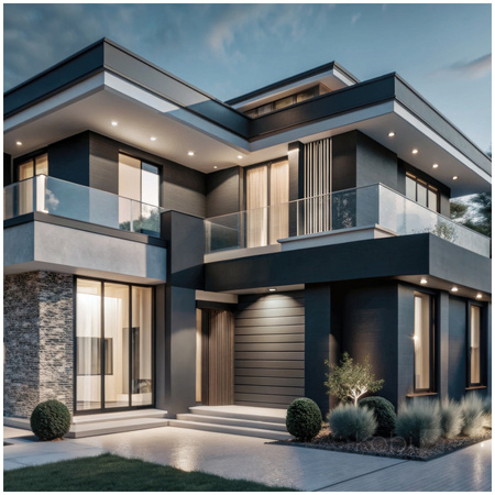 Venkovní zahradní reflektory LED 10W 800lm 4000K Neutral 120° IP65 Black MH Kobi