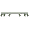 Bodové reflektorové stropní svítidlo Tuba 6x GU10 Olive Carbon Deep Space SL.1623 Sollux