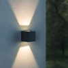Zahradní nástěnná lampa Venkovní LED fasádní lampa 6W 580lm 2700k Warm Black ERIC Videx