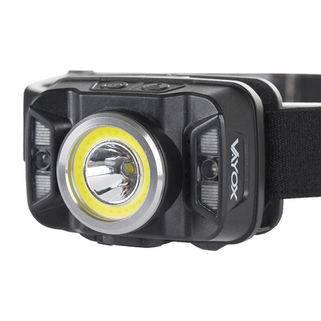 Dobíjecí LED čelovka s pohybovým senzorem XTE 5W + COB 10W VA0025 VAYOX