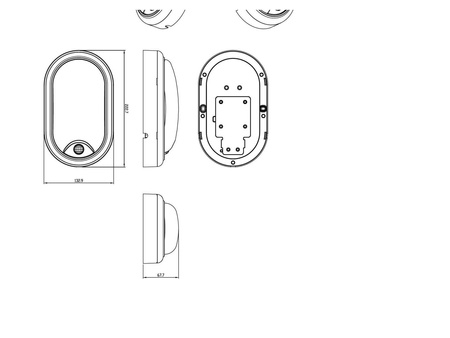 Venkovní potrubní světlo LED 15W 1400lm 4000K IP54 se senzorem pohybu a soumraku bílé Projetline Philips