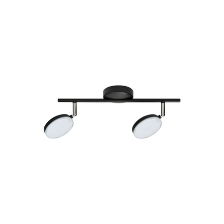 Pásková LED STROPNÍ LAMPA GOLDLUX (Polux) CAPRI 2x5W ČERNÁ 3000K