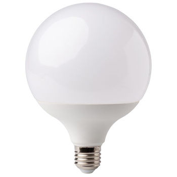 LED žárovka E27 G120 GLOBE 20W 1800lm 6500K Studená bílá 220° Mléčná ECOLIGHT