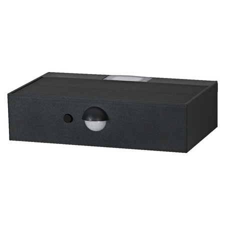 Venkovní zahradní lampa Venkovní nástěnná LED lampa 3W 300lm 3000K IP65 šedá se senzorem pohybu a soumraku Endura Ledvance