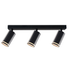 LED PARIS 3 x GU10 Black GOLDLUX (Polux) LED stropní/stěnové světelné pásky