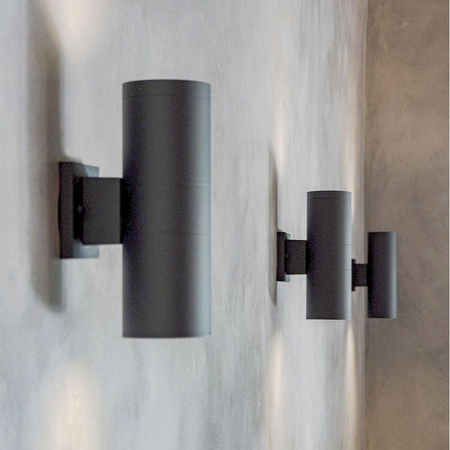 Venkovní nástěnné svítidlo IP54 2x E27 Grey PORTER Videx