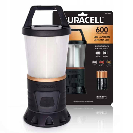Kempingová svítilna LED baterie 3xAA 600lm 5 režimů DURACELL