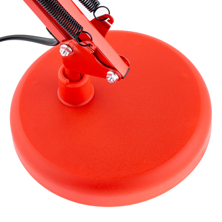 Stolní lampa E27, Červená + držák na stůl TOBI LUMILED