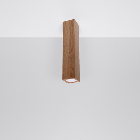 Svítidlo pro povrchovou montáž KEKE GU10 Halogen Tuba Spot Dřevěné SOLLUX