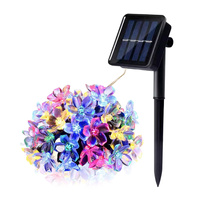 Solární venkovní zahradní lampa LED 0,12W RGB černá IP44 Lume Kobi
