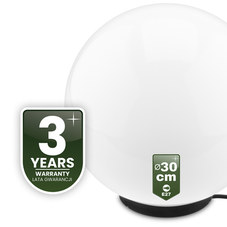 Venkovní lampa E27, KOULE LED IP65 30cm LUMIKULA2 LUMILED