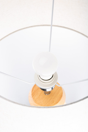 Stojací lampa E27, Nastavitelnou Výškou Béžová CLARA LUMILED