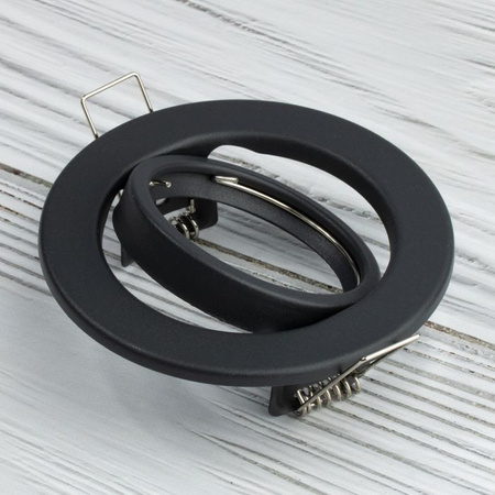 Halogenová Podhledové svítidlo GU10, MR16 Nastavitelná Kulatá Grafitový Plech LUMILED