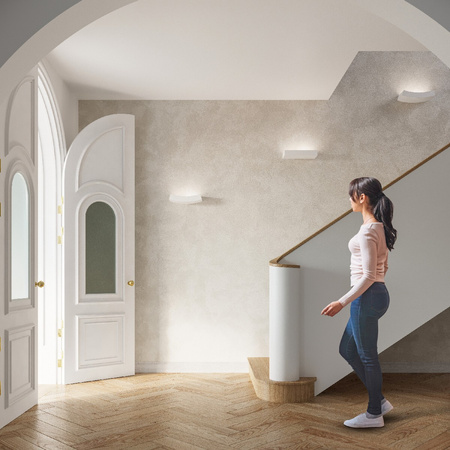 LED nástěnné svítidlo TAUGAN 2xG9 Nástěnné svítidlo Obdélníkové keramické bílé SOLLUX