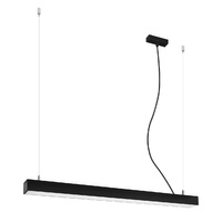 LED závěsné stropní svítidlo PINNE 25W 4000K Linear 90cm Black SOLLUX