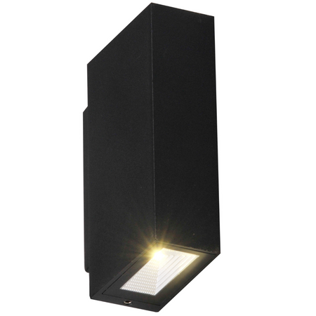 Nástěnné svítidlo LED Elevation Černá Horní/Spodní 2x2.5W 4000K neutrální bílá ORLEAN GOLDLUX (Polux)