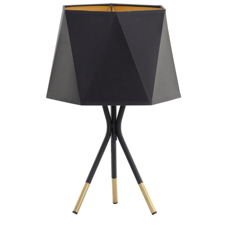 IVO Black and Gold Geometric E27 5157 TK Lighting Stolní noční lampa na stůl