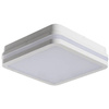 Plafond LED stropní světlo s pohybovým senzorem 18W 1550lm 4000K neutrální IP54 čtvercová bílá BENO KANLUX