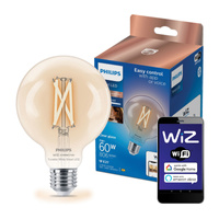 LED žárovka E27 G95 7W = 60W 2700-6500K FILAMENT SMART WiFi Philips WiZ