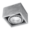 Svítidlo pro povrchovou montáž QUATRO 1 GU10 ES111 Spot Square Grey SOLLUX