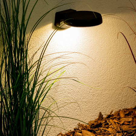 Zahradní nástěnné svítidlo Elevation LED solární svítidlo s pohybovým a soumrakovým senzorem 4000K IP65