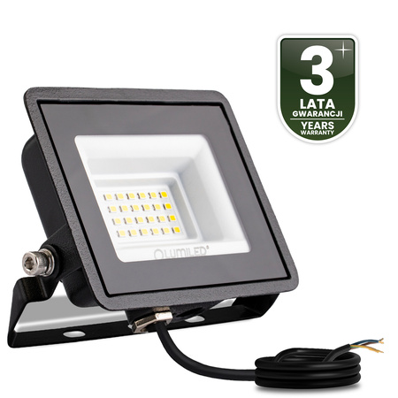 LED Reflektor 20W, 1800lm 4000K IP65 Černá ZUNA2 LUMILED