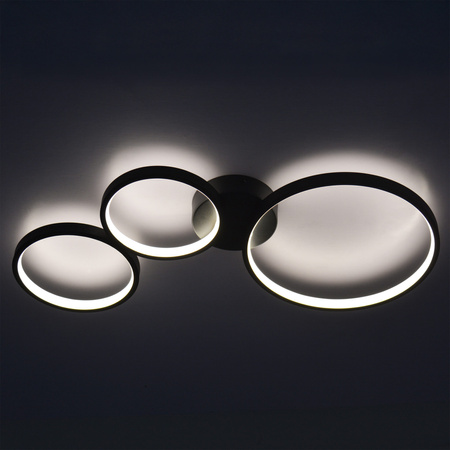 Stropní svítidlo LED 33W 5200lm 4000K neutrální černá Flamenco Sanico Goldlux