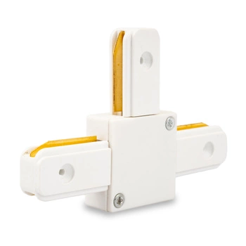 Trojitý T konektor bílý pro jednofázové přípojnice - přípojnice