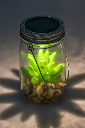 LED solární zahradní lampa Závěsná nádoba na zahradu 13.5 cm VO1925 VOLTENO