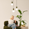 Stolní stolní lampa G9 Round Olive Modern Matte Halo Sollux