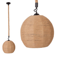 BOHO pletené jutové stropní závěsné svítidlo pro LED E27 Sphere